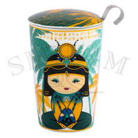 Kubek termiczny JM z zaparzaczem `Mały Egipt Petrol` 350ml